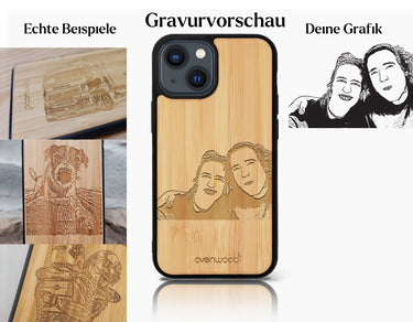 INDIVIDUELL iPhone 13 Bambus-Kunststoff